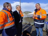 Presidente da República esteve em Abrantes e Rossio ao Sul do Tejo para ver consequências dos caudais elevados do Tejo (c/áudio) 