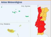 Aviso vermelho alargado hoje a 12 distritos