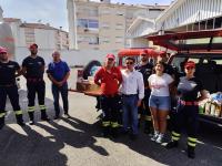 Rotaract e Interact entregam bens recolhidos em campanha aos Bombeiros (c/áudio)