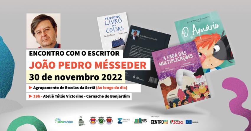 Escritor João Pedro Mésseder vai estar no concelho