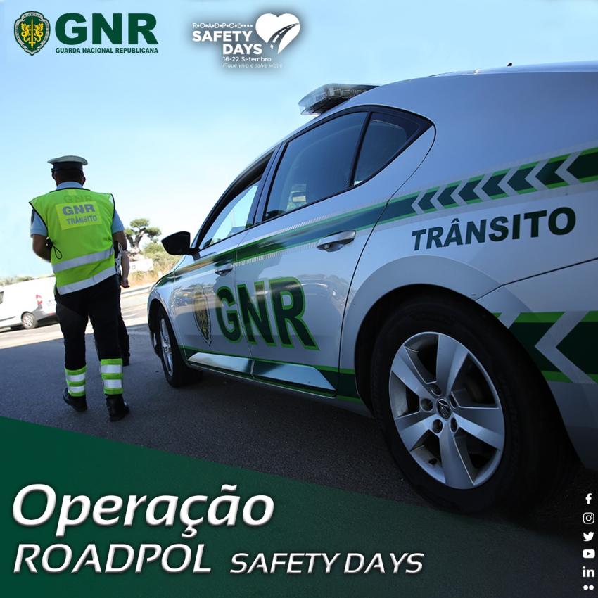 GNR na estrada a partir de 6.ª feira para promover comportamentos seguros