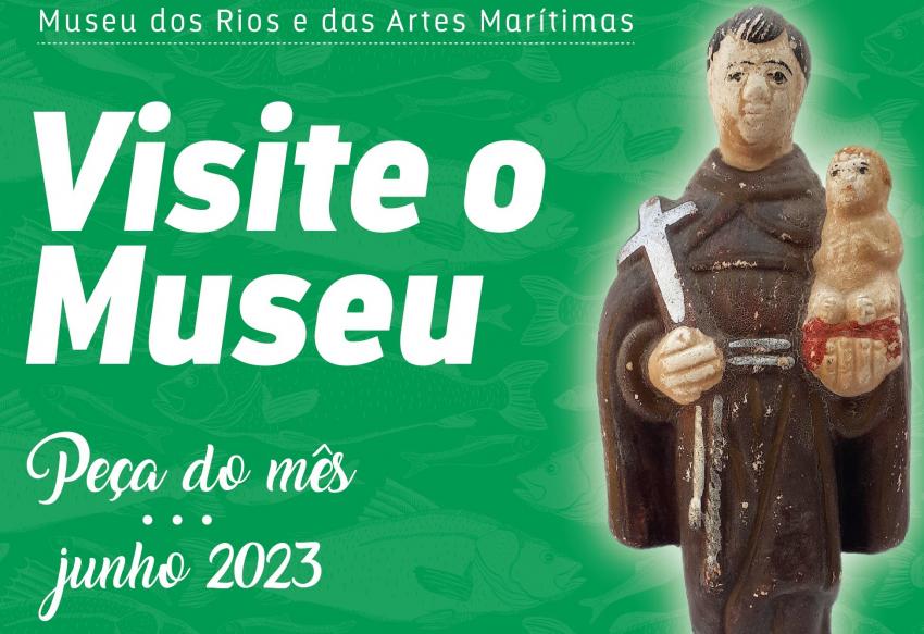 Escultura de Santo António é a «Peça do mês» no Museu dos Rios e das Artes Marítimas