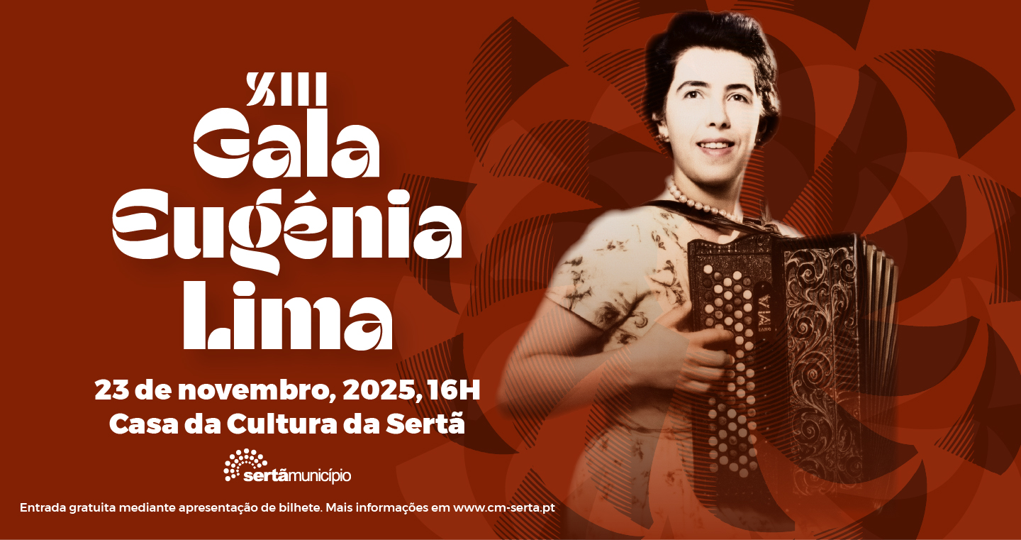 XIII Gala Eugénia Lima traz acordeão e dança a 23 de novembro